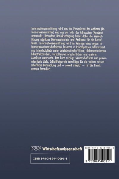 Produktbild: Informationsvermittlung