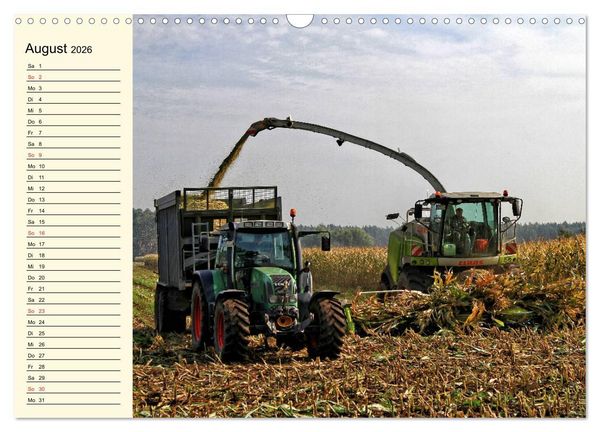 Produktbild: Landwirtschaftliche Maschinen im Einsatz (Wandkalender 2026 DIN A3 quer), CALVENDO Monatskalender