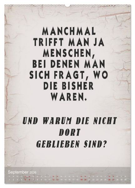 Produktbild: Ziemlich schlecht gelaunt (hochwertiger Premium Wandkalender 2026 DIN A2 hoch), Kunstdruck in Hochglanz