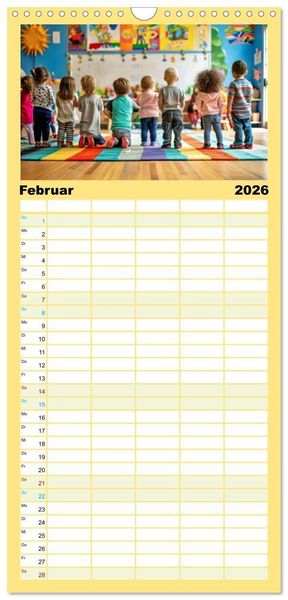 Produktbild: Familienplaner 2026 - Traumberuf - Erzieher:innen in der Kinderkrippe mit 5 Spalten (Wandkalender, 21 x 45 cm) CALVENDO