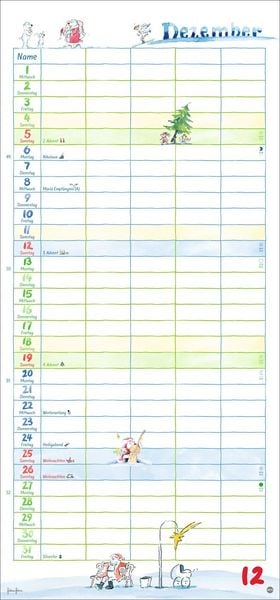 Produktbild: Helme Heine: Familienplaner 2027