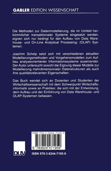 Produktbild: Modellierung mehrdimensionaler Datenstrukturen analyseorientierter Informationssysteme