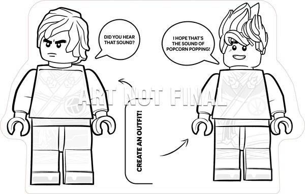 Produktbild: LEGO&reg; NINJAGO&reg; - Mein gro&szlig;es Minifigur-Malbuch