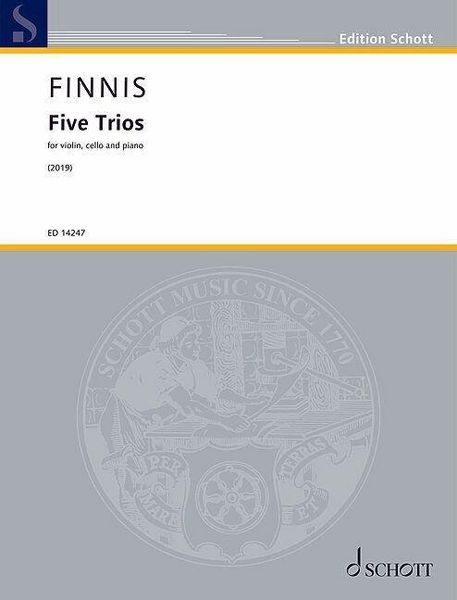 Produktbild: Finnis: Five Trios for Violin, Cello, and Piano Score and Parts