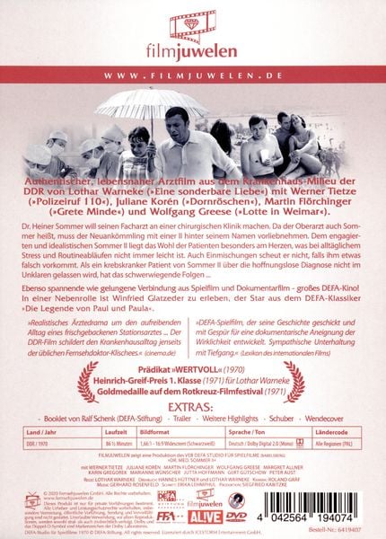 Produktbild: Dr. med. Sommer II (DEFA Filmjuwelen)