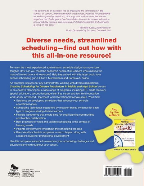 Produktbild: Creative Scheduling for Diverse Populations in Middle and High School
