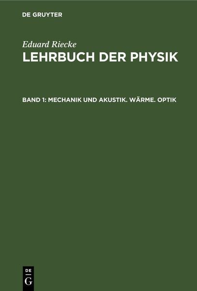 Produktbild: Mechanik und Akustik. W&auml;rme. Optik