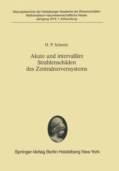 Produktbild: Akute und intervall&auml;re Strahlensch&auml;den des Zentralnervensystems