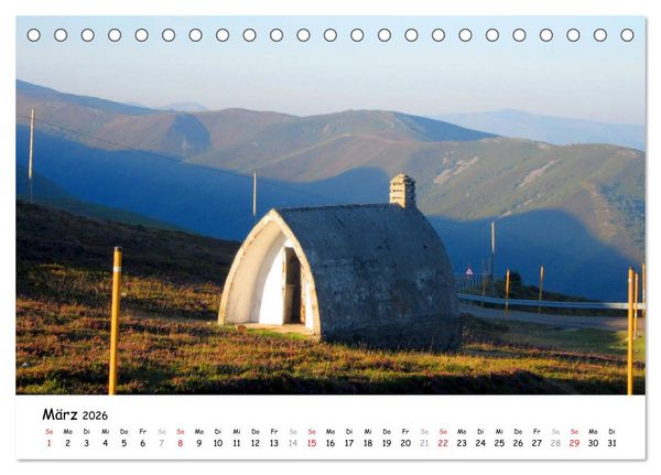 Produktbild: Jakobsweg - Camino Primitivo (Tischkalender 2026 DIN A5 quer), CALVENDO Monatskalender