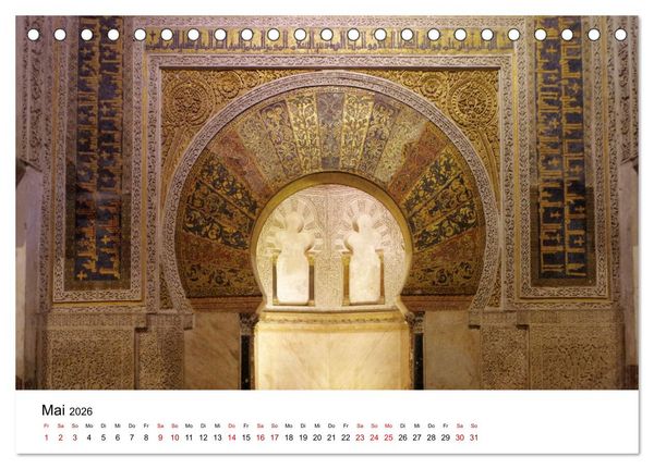 Produktbild: C&oacute;rdoba -Temperamentvolles Andalusien (Tischkalender 2026 DIN A5 quer), CALVENDO Monatskalender