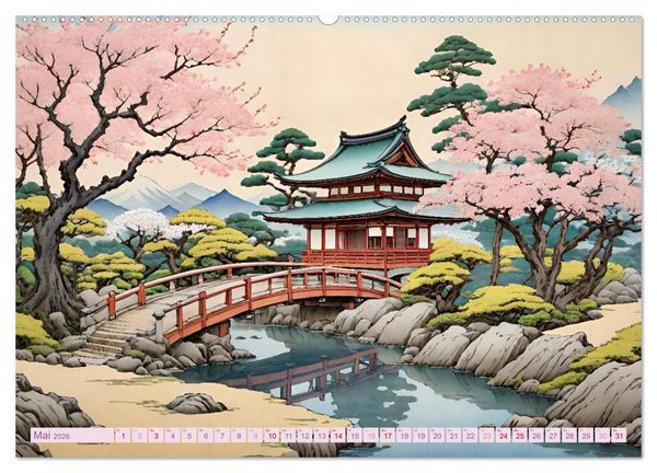 Produktbild: Hanami in Japan (Wandkalender 2026 DIN A2 quer), CALVENDO Monatskalender
