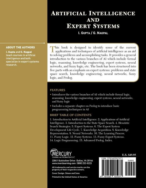 Produktbild: Artificial Intelligence and Expert Systems
