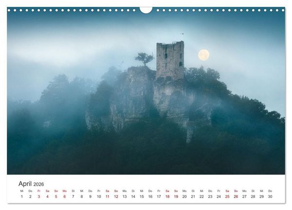 Produktbild: Fr&auml;nkische Schweiz &ndash; Zwischen Burgen, H&ouml;hlen und W&auml;ldern (Wandkalender 2026 DIN A3 quer), CALVENDO Monatskalender