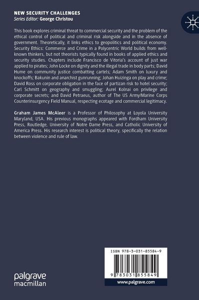 Produktbild: Security Ethics: Commerce and Crime in a Polycentric World