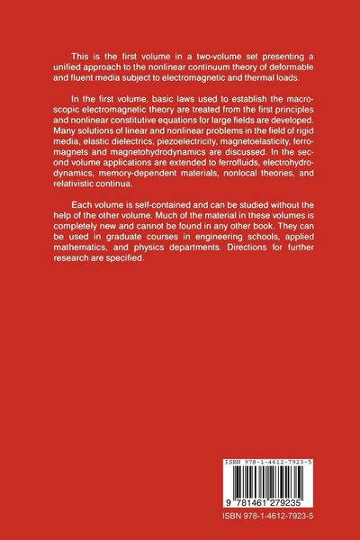 Produktbild: Electrodynamics of Continua I