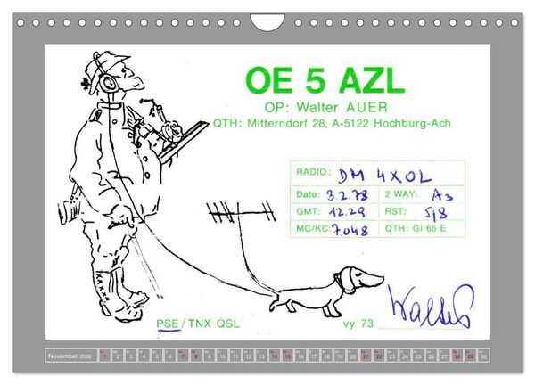 Produktbild: Austria calling - Amateurfunk in &Ouml;sterreich (Wandkalender 2026 DIN A4 quer), CALVENDO Monatskalender