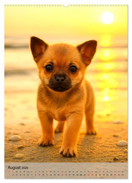 Produktbild: Chihuahua Diamonds &ndash; Magic Moments mit unseren sch&ouml;nsten Welpen aller Zeiten (Wandkalender 2026 DIN A2 hoch), CALVENDO Monatskalender