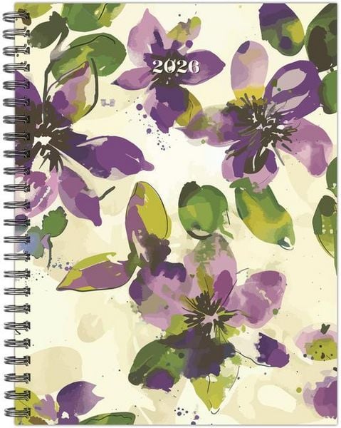 Produktbild: Watercolor Floral 2026 6.5 X 8.5 Weekly Monthly Softcover Planner