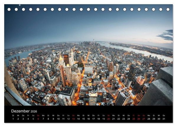 Produktbild: Perspektiven einer Weltstadt - New York (Tischkalender 2026 DIN A5 quer), CALVENDO Monatskalender