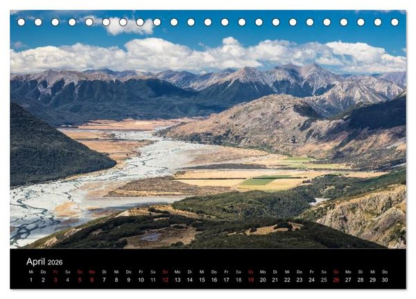 Produktbild: Neuseeland - Paradies am anderen Ende der Welt (Tischkalender 2026 DIN A5 quer), CALVENDO Monatskalender