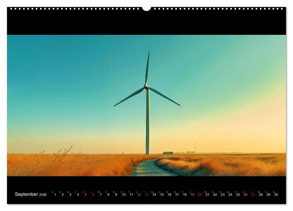 Produktbild: Puristische Landschaften (hochwertiger Premium Wandkalender 2026 DIN A2 quer), Kunstdruck in Hochglanz