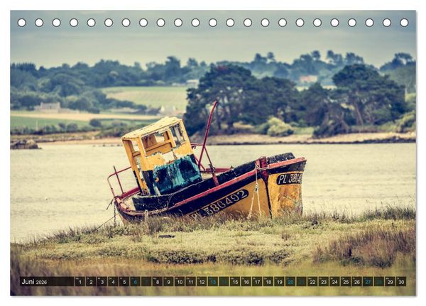 Produktbild: Bretagne zum Verlieben (Tischkalender 2026 DIN A5 quer), CALVENDO Monatskalender