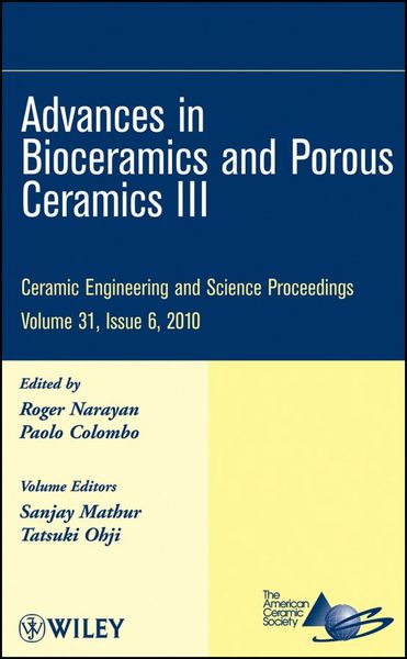 Produktbild: Advances in Bioceramics and Porous Ceramics III