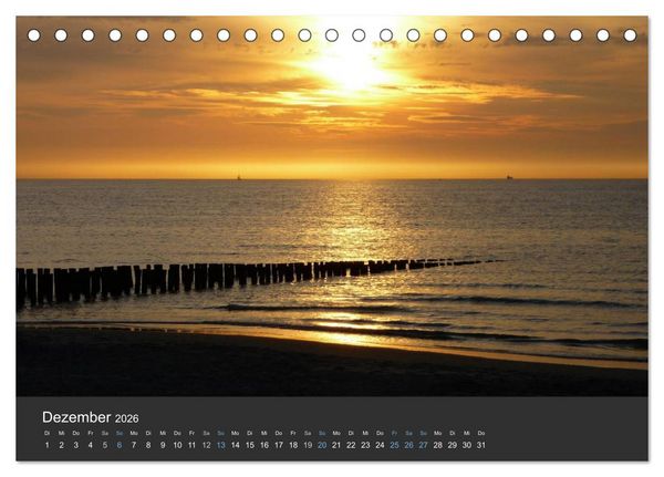 Produktbild: Traumhaftes Zeeland 2026 (Tischkalender 2026 DIN A5 quer), CALVENDO Monatskalender