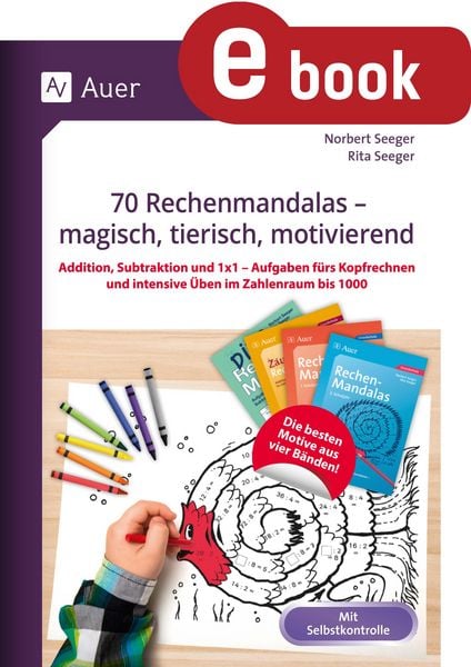 Produktbild: 70 Rechenmandalas - magisch, tierisch, motivierend
