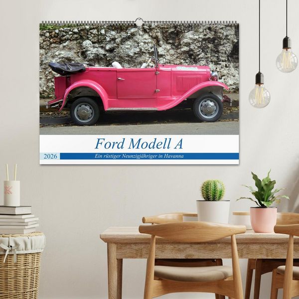 Produktbild: Ford Modell A - Ein r&uuml;stiger Neunzigj&auml;hriger in Havanna (Wandkalender 2026 DIN A2 quer), CALVENDO Monatskalender