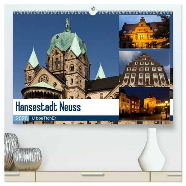 Produktbild: Hansestadt Neuss (hochwertiger Premium Wandkalender 2026 DIN A2 quer), Kunstdruck in Hochglanz