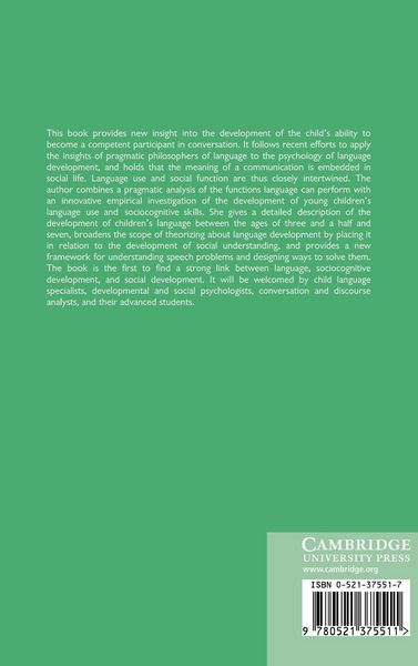 Produktbild: Conversational Competence and Social Development