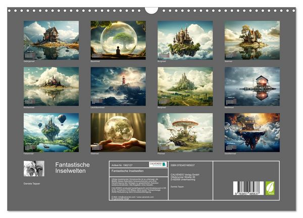 Produktbild: Fantastische Inselwelten (Wandkalender 2026 DIN A3 quer), CALVENDO Monatskalender