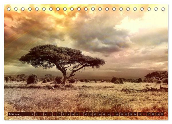 Produktbild: Afrika. Zauber des schwarzen Kontinents (Tischkalender 2026 DIN A5 quer), CALVENDO Monatskalender