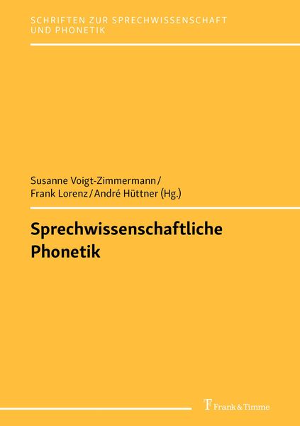 Produktbild: Sprechwissenschaftliche Phonetik