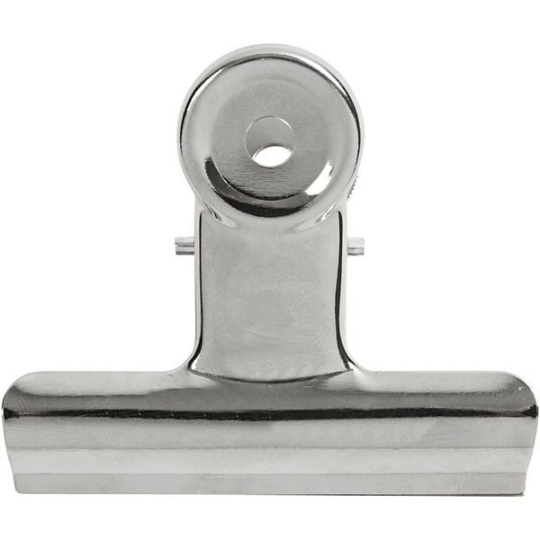 Produktbild: Creativ Company Bulldog-Klammer, B 7,5 cm, Silber, 6 Stk