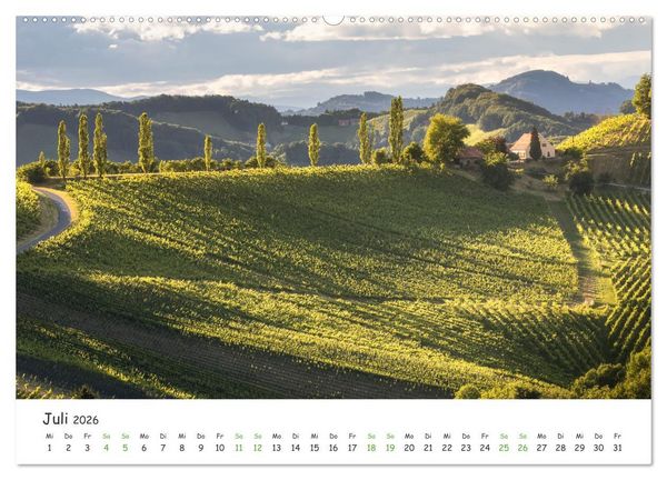 Produktbild: S&uuml;dsteiermark365 (Wandkalender 2026 DIN A2 quer), CALVENDO Monatskalender