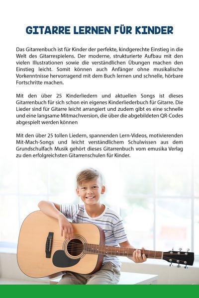 Produktbild: Gitarre lernen leicht gemacht f&uuml;r Kinder - Das neue Gitarrenbuch f&uuml;r Anf&auml;nger