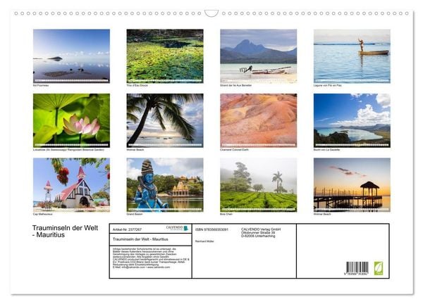 Produktbild: Trauminseln der Welt - Mauritius (Wandkalender 2027 DIN A2 quer), CALVENDO Monatskalender