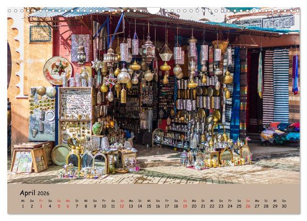 Produktbild: Marrakesch - Eine Stadt wie aus 1001 Nacht (Wandkalender 2026 DIN A3 quer), CALVENDO Monatskalender