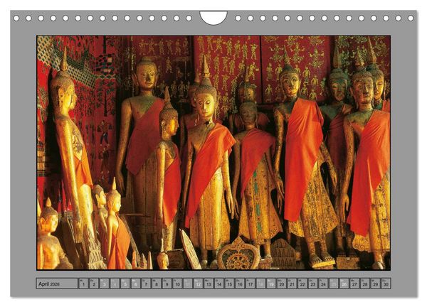 Produktbild: S&Uuml;DOSTASIEN Im Reich des Buddha (Wandkalender 2026 DIN A4 quer), CALVENDO Monatskalender