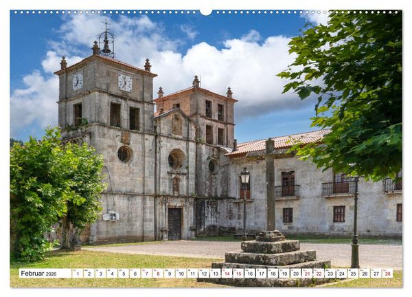 Produktbild: Unterwegs - Camino Primitivo. Zu Fu&szlig; auf der &auml;ltesten Route des Jakobsweges (Wandkalender 2026 DIN A2 quer), CALVENDO Monatskalender
