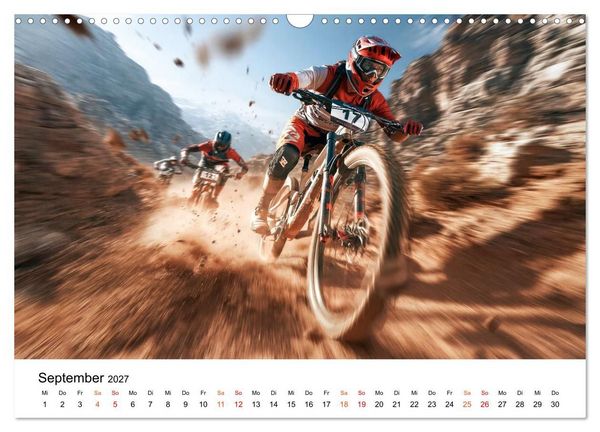 Produktbild: Mountainbike - Trails am Limit (Wandkalender 2027 DIN A3 quer), CALVENDO Monatskalender