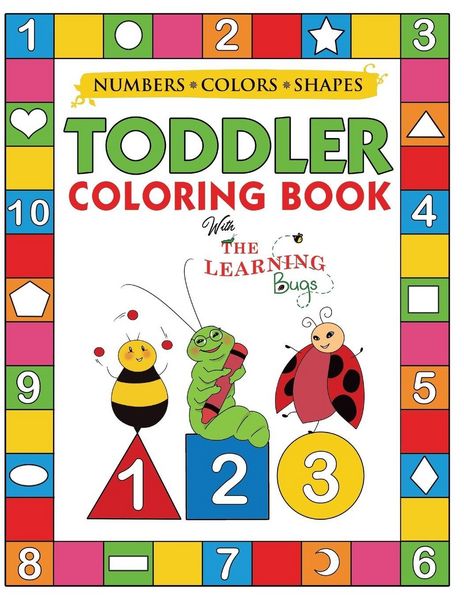 Produktbild: My Numbers, Colors and Shapes Toddler Coloring Book with The Learning Bugs