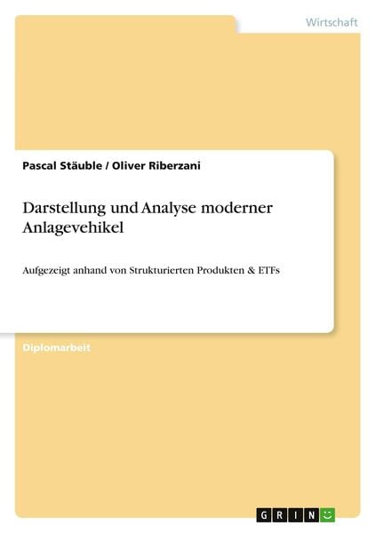 Produktbild: Darstellung und Analyse moderner Anlagevehikel