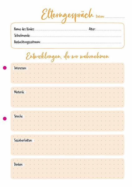 Produktbild: Elterngespr&auml;che in der Kita &ndash; einfach protokolliert