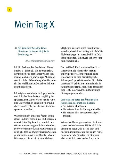Produktbild: Diabetes Typ 2 - Das M&auml;nnerbuch