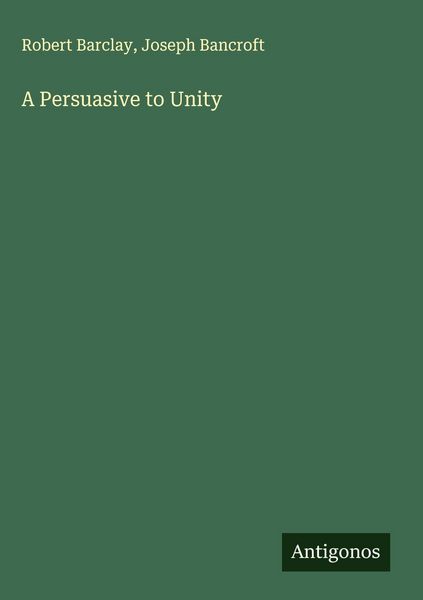 Produktbild: A Persuasive to Unity