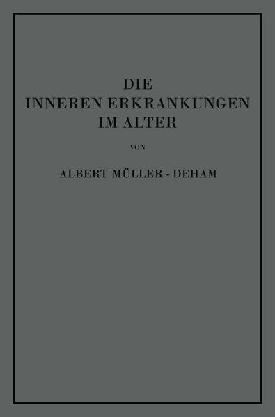 Produktbild: Die inneren Erkrankungen im Alter