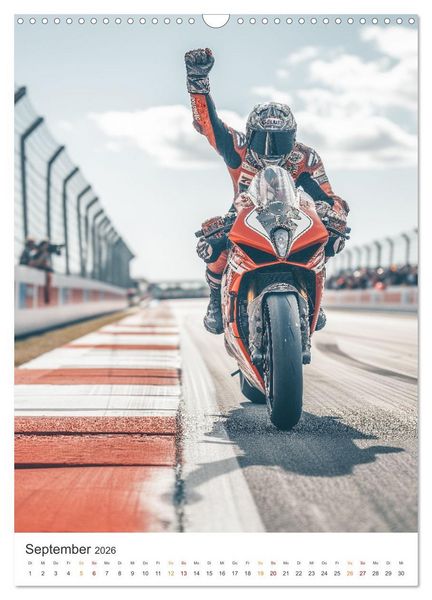 Produktbild: Motorradsport (Wandkalender 2026 DIN A3 hoch), CALVENDO Monatskalender